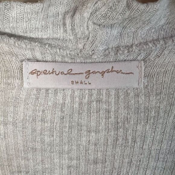 Spiritual Gangster Womens Duster Cardigan Thumbholes Grey Soft Flowy Size Small - Picture 2 of 7